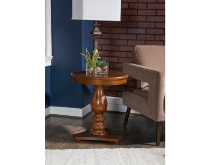 Powell Hannon Hazelnut Side Table