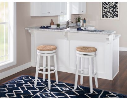 Powell Maya White Barstool