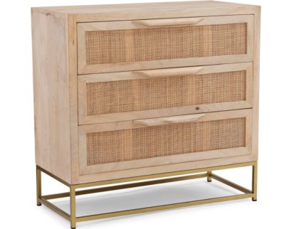 Powell Raphael 3-Drawer Rattan Cabinet