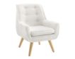 Powell Trellis White Kids Sherpa Chair small image number 1