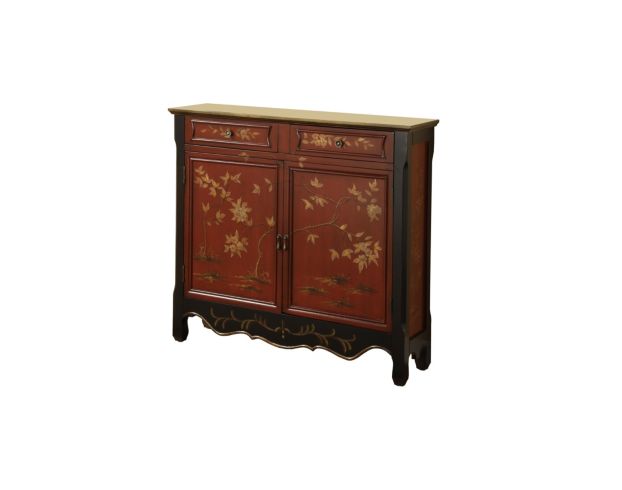Powell Cillian Red Oriental 2-Door Console large image number 1