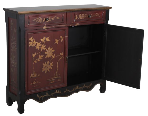 Powell Cillian Red Oriental 2-Door Console large image number 2