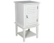 Powell White Shutter Door Storage Accent Table small image number 1