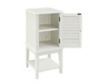 Powell White Shutter Door Storage Accent Table small image number 2
