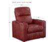 Pri Larson Red Power Recliner small image number 6