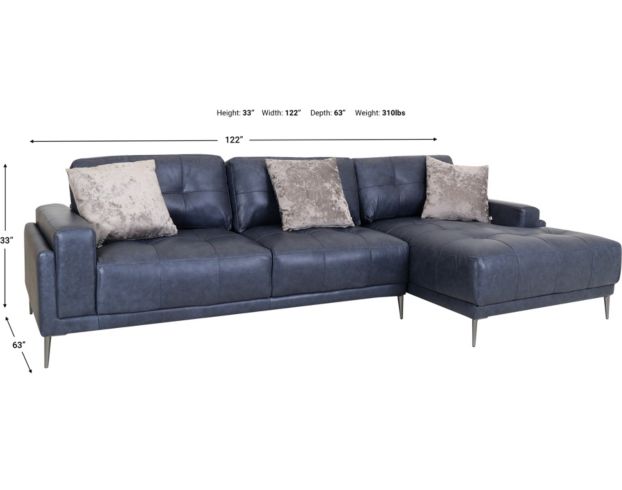 Drew & Johnathan Home Arabella 2-Piece Leather Sectional large image number 6