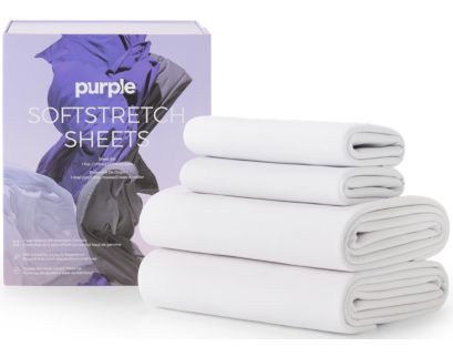 Purple True White Twin/Twin XL SoftStretch Sheets