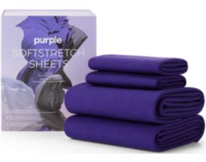 Purple Twin/Twin-XL Deep Purple SoftStretch Sheets