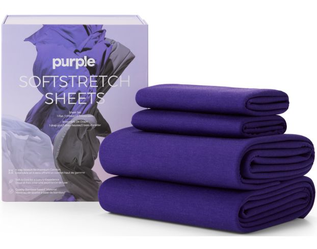 Purple Innovation Twin/Twin-XL Deep Purple SoftStretch Sheets large image number 1