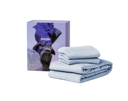 Purple Twin/Twin-XL Morning Mist SoftStretch Sheets