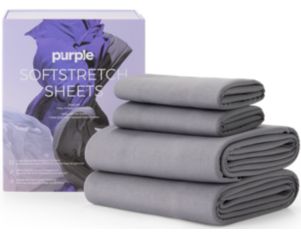 Purple Stormy Grey Queen SoftStretch Sheets