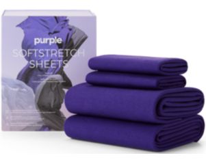 Purple Innovation Split King Deep Purple SoftStretch Sheets