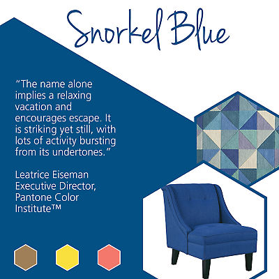 Update your home with stylish home goods featuring Pantone spring colors like Snorkel Blue.