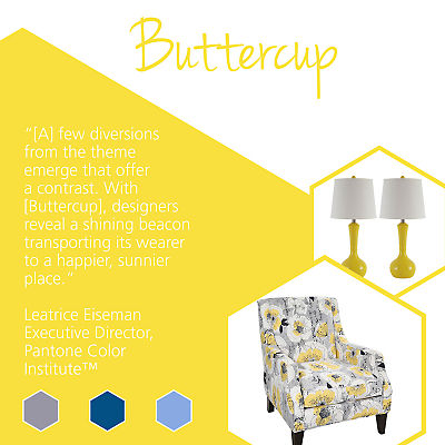 Update your home with stylish home goods featuring Pantone spring colors like Buttercup.