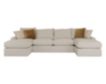 Rowe Furniture Lounge Alden 3-Piece Natural Double Chaise Sectional small image number 1