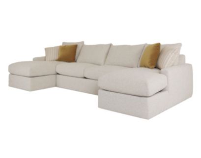 Rowe Furniture Lounge Alden 3-Piece Natural Double Chaise Sectional