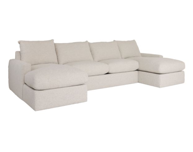 Rowe Furniture Lounge Alden 3-Piece Natural Double Chaise Sectional large image number 5