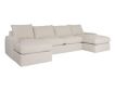 Rowe Furniture Lounge Alden 3-Piece Natural Double Chaise Sectional small image number 5