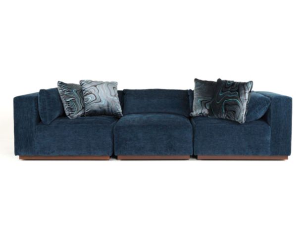 Rowe Furniture Dimitry Indigo 3-Piece Sectional large image number 1