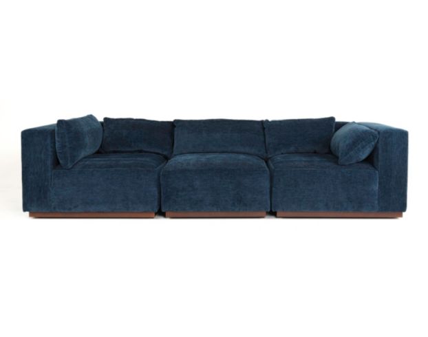 Rowe Furniture Dimitry Indigo 3-Piece Sectional large image number 2