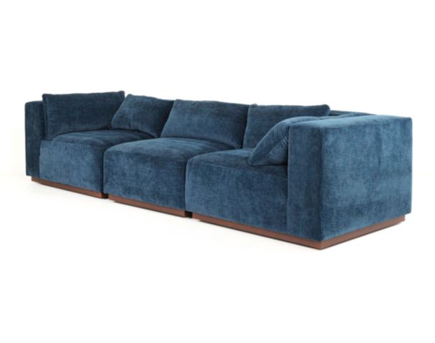 Rowe Furniture Dimitry Indigo 3-Piece Sectional large image number 3