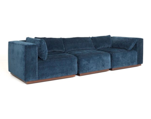 Rowe Furniture Dimitry Indigo 3-Piece Sectional large image number 6