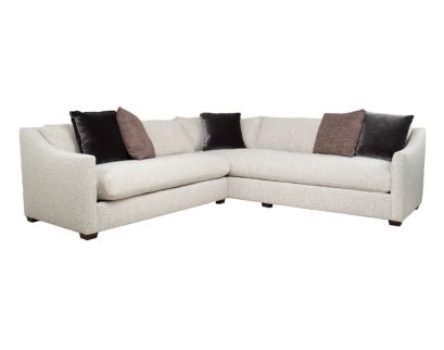 Rowe Furniture Lounge Bradford Taupe 2-Piece Sectional with Right Sofa