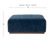 Rowe Furniture Dimitry Indigo Square Ottoman small image number 4