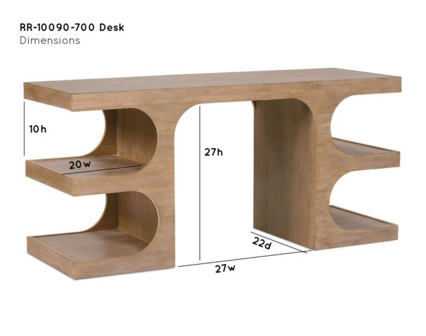 Rowe Furniture Dune Writing Desk large image number 4