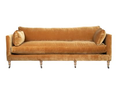 Rowe Furniture Madeline Amber Velvet Sofa