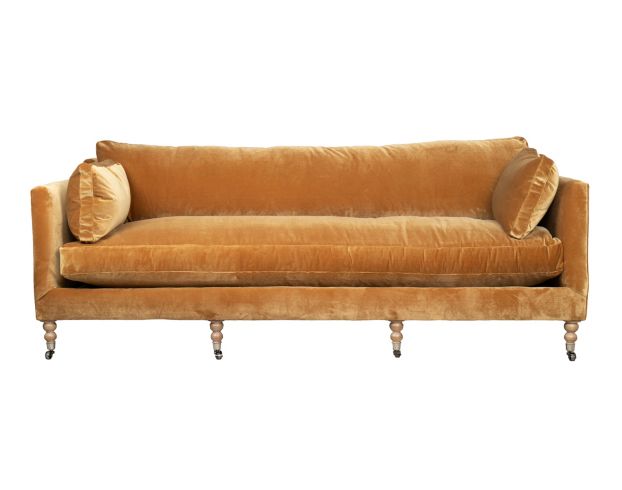 Rowe Furniture Madeline Amber Velvet Sofa large image number 1