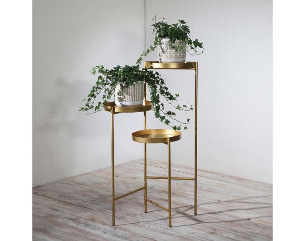 Sagebrook Gold Tiered Plant Stand 32-In large image number 5
