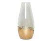Sagebrook 15" Clear Gold Dipped Vase small image number 1
