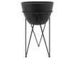 Sagebrook 26" Black Planter with Stand small image number 1