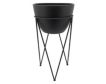 Sagebrook 26" Black Planter with Stand small image number 2