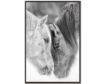 Streamline Art 30x45 Black & White Horses Wall Art small image number 1