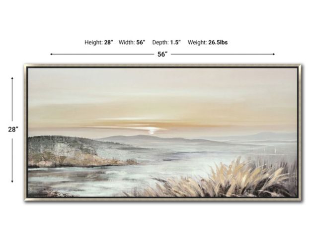 Streamline Art 28x56 Fading Sunset Wall Art large image number 3