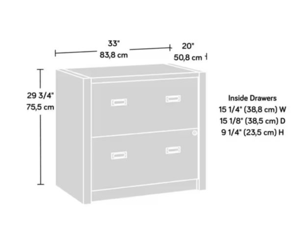 Sauder Woodworking Co. Dixon City Brushed Oak Lateral File large image number 9