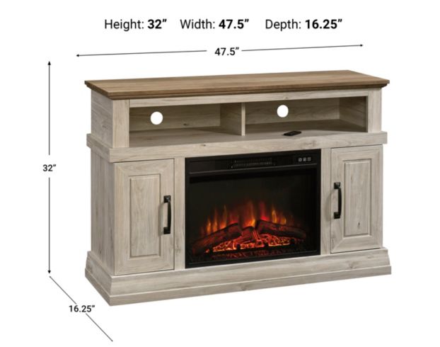 Sauder Vangnarel Console Fireplace large image number 14