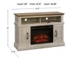 Sauder Vangnarel Console Fireplace small image number 14