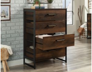 Sauder Nova Loft 4-Drawer Grand Walnut Chest