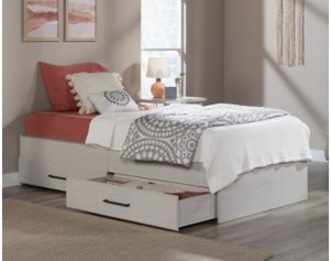 Sauder Glacier Oak Twin Storage Bed