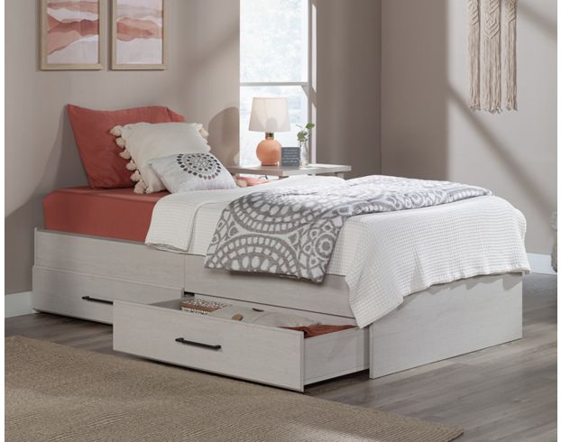 Sauder Glacier Oak Twin Storage Bed large image number 1