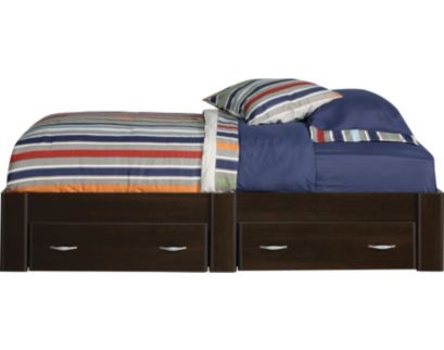 Sauder Beginnings Cinnamon Cherry Twin Platform Bed