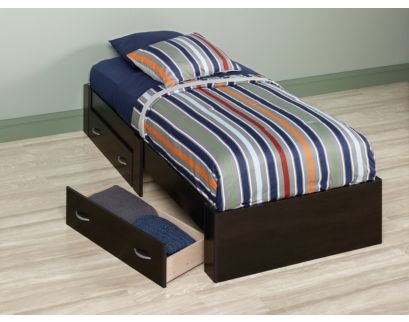 Sauder Beginnings Cinnamon Cherry Twin Platform Bed