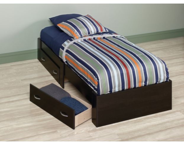 Sauder Beginnings Cinnamon Cherry Twin Platform Bed large image number 2