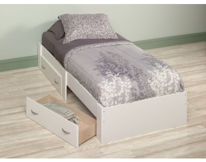 Sauder Beginnings White Twin Platform Bed