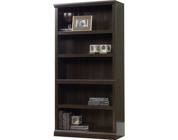 Sauder Select 5-Shelf Cinnamon Cherry Tall Bookcase large image number 1