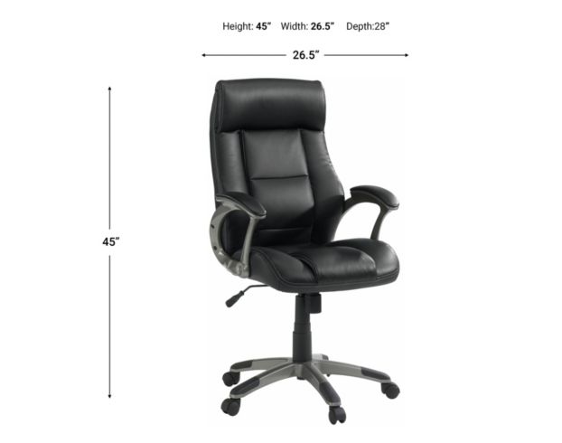 Sauder Manager Bonded Leather Executive Office Chair large image number 3