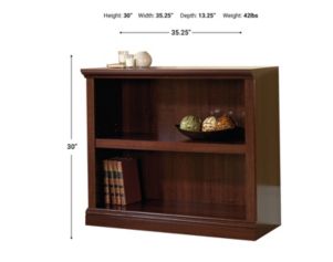Sauder Select 2-Shelf Cherry Short Bookcase